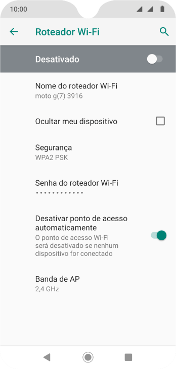 Pressione Senha do roteador Wi-Fi, e digite a senha desejada. Pressione Senha do roteador Wi-Fi, e digite a senha desejada.