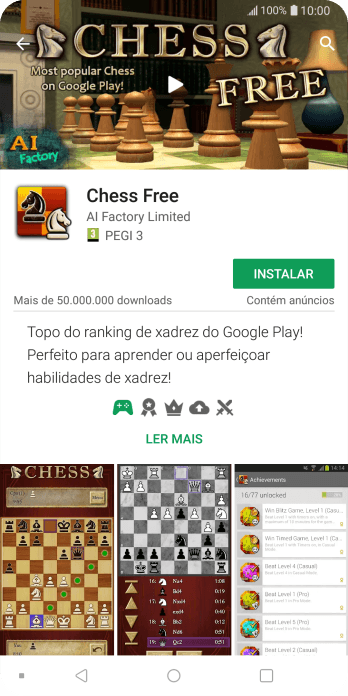 Pressione INSTALAR, e siga as indicações da tela para instalar o app. Pressione INSTALAR, e siga as indicações da tela para instalar o app.