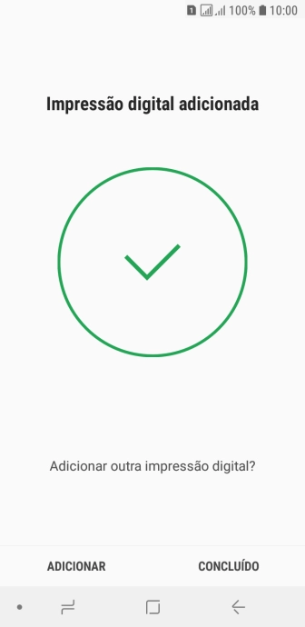 Pressione CONCLUÍDO. Pressione CONCLUÍDO.