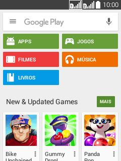 Pressione Google Play. Pressione Google Play.