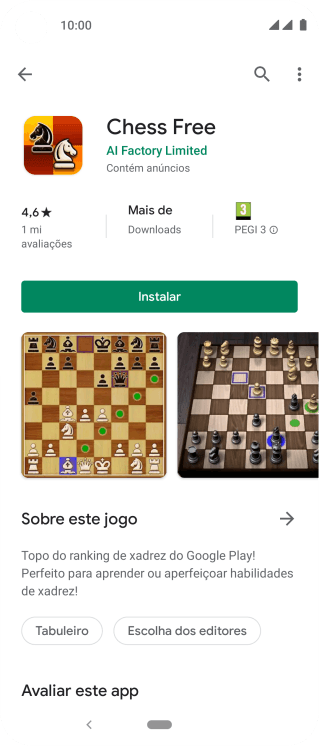 Pressione Instalar, e siga as indicações da tela para instalar o app. Pressione Instalar, e siga as indicações da tela para instalar o app.