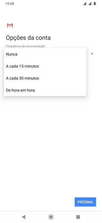 Pressione a configuração desejada. Pressione a configuração desejada.