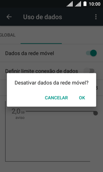 Se você desativar a função, deve pressionar OK. Se você desativar a função, deve pressionar OK.