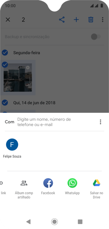 Pressione Salvar no Drive Pressione Salvar no Drive