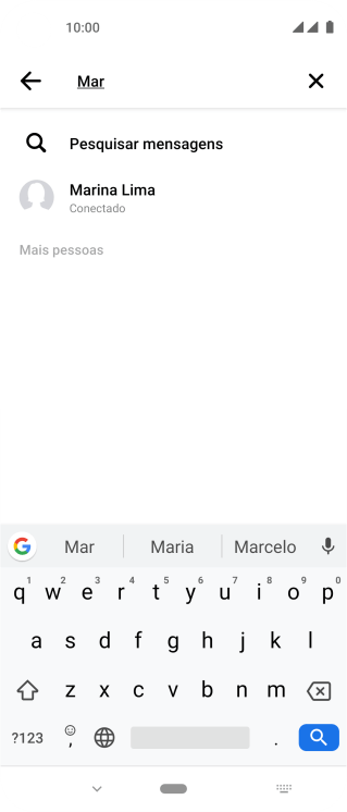 Pressione o contato desejado. Pressione o contato desejado.