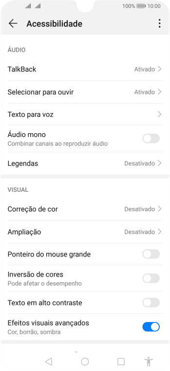 Pressione Texto para voz, e siga as indicações da tela para configurar a velocidade e o tom de voz. Pressione Texto para voz, e siga as indicações da tela para configurar a velocidade e o tom de voz.