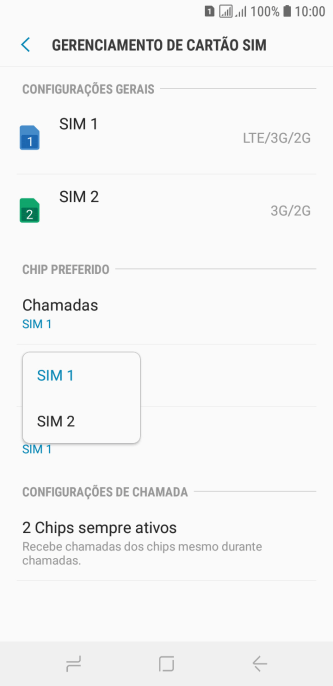 Pressione o chip desejado. Pressione o chip desejado.
