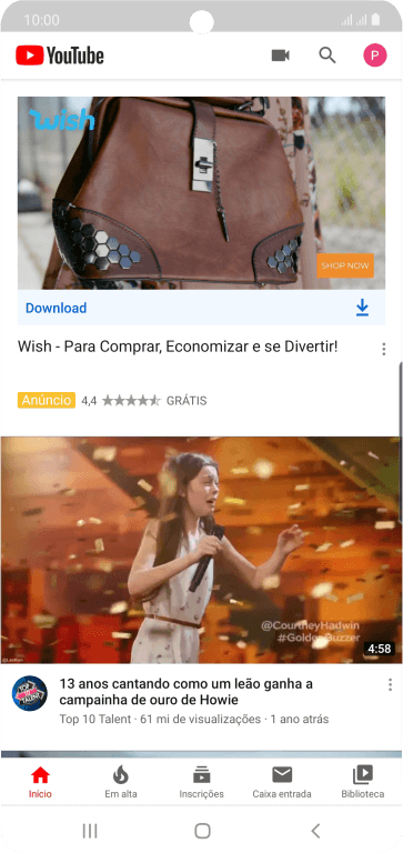 Pressione o ícone de fazer upload. Pressione o ícone de fazer upload.