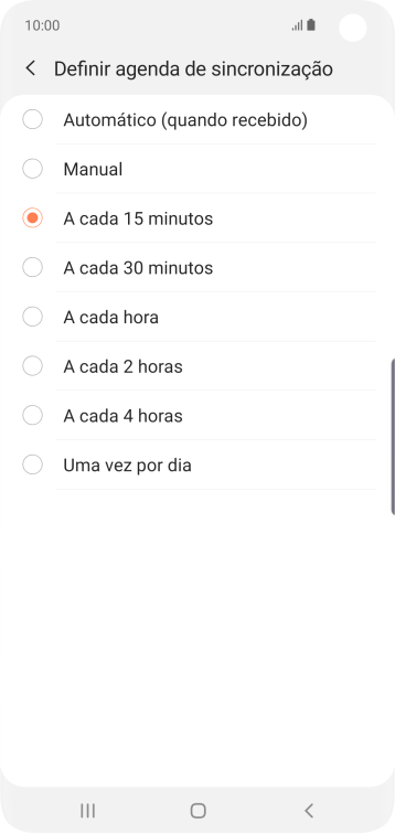 Pressione a configuração desejada. Pressione a configuração desejada.