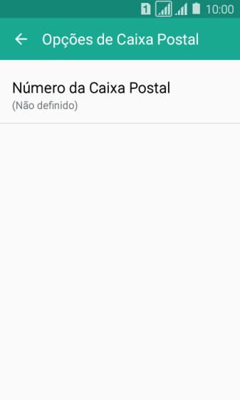 Pressione Número da Caixa Postal. Pressione Número da Caixa Postal.