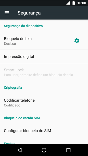 Pressione Impressão digital. Pressione Impressão digital.