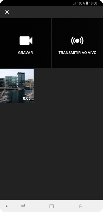 Pressione o vídeo desejado. Pressione o vídeo desejado.