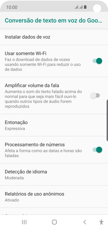 Pressione a tecla de início para finalizar e voltar à tela inicial. Pressione a tecla de início para finalizar e voltar à tela inicial.