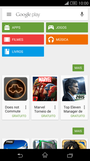 Pressione Google play. Pressione Google play.