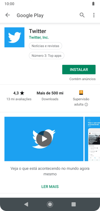Pressione INSTALAR, e siga as indicações da tela para instalar o app. Pressione INSTALAR, e siga as indicações da tela para instalar o app.