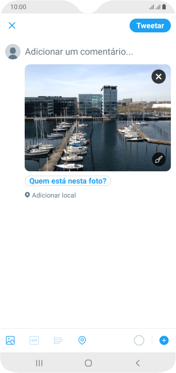 Pressione o campo de escrever, e digite o texto desejado. Pressione o campo de escrever, e digite o texto desejado.