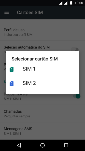 Pressione o chip desejado. Pressione o chip desejado.