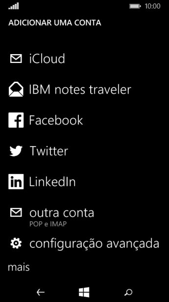 Pressione configuração avançada. Pressione configuração avançada.
