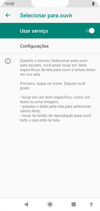 Pressione a tecla de voltar. Pressione a tecla de voltar.