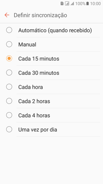 Pressione a configuração desejada. Pressione a configuração desejada.