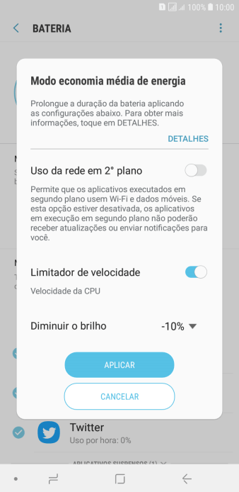 Pressione APLICAR para ativar a função. Pressione APLICAR para ativar a função.