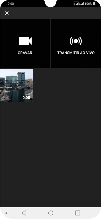 Pressione o vídeo desejado. Pressione o vídeo desejado.