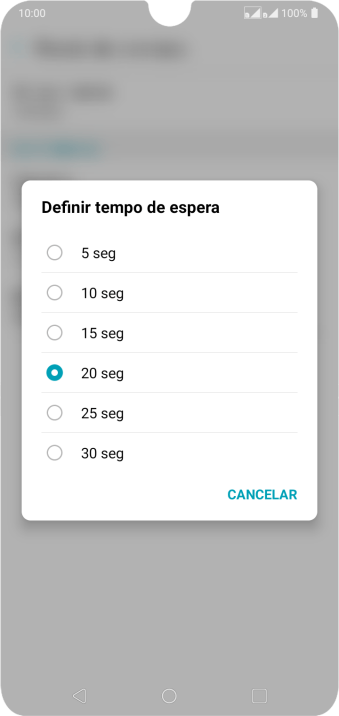 Se você encaminhar chamadas perdidas, você deve selecionar o intervalo do encaminhamento. Pressione o intervalo desejado. Se você encaminhar chamadas perdidas, você deve selecionar o intervalo do encaminhamento. Pressione o intervalo desejado.