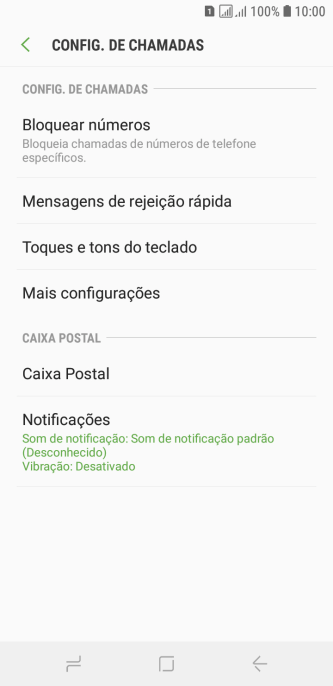 Pressione Mais configurações. Pressione Mais configurações.