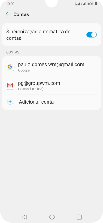 Pressione o indicador ao lado de Pressione o indicador ao lado de