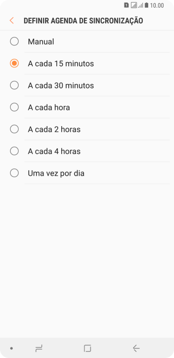 Pressione a configuração desejada. Pressione a configuração desejada.