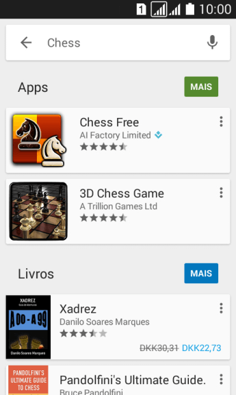 Pressione o app desejado. Pressione o app desejado.