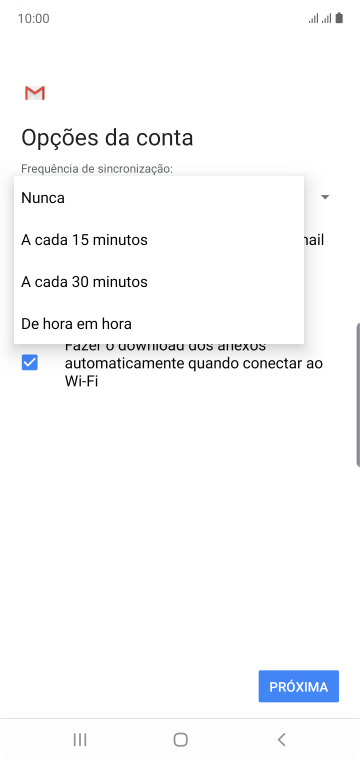 Pressione a configuração desejada. Pressione a configuração desejada.