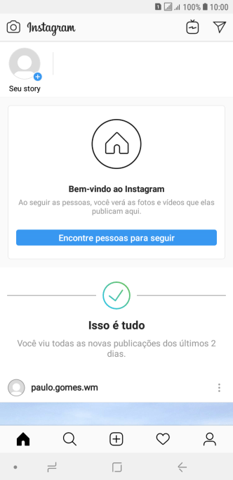 Pressione o ícone de busca. Pressione o ícone de busca.