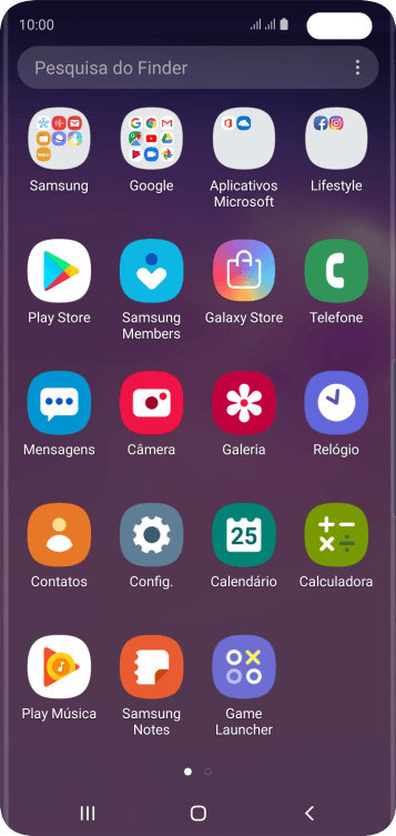 Pressione Samsung. Pressione Samsung.