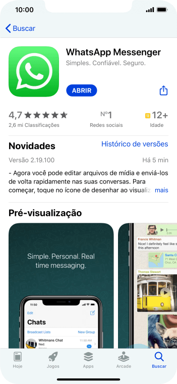 Deslize para cima a partir da parte de baixo da tela para voltar para a tela inicial. Deslize para cima a partir da parte de baixo da tela para voltar para a tela inicial.