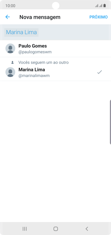 Pressione PRÓXIMO. Pressione PRÓXIMO.