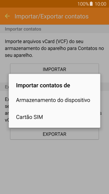 Pressione Cartão SIM. Pressione Cartão SIM.