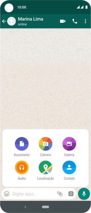 Pressione Galeria, e navegue até a pasta desejada. Pressione Galeria, e navegue até a pasta desejada.