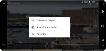 Pressione a lista de reprodução desejada. Pressione a lista de reprodução desejada.