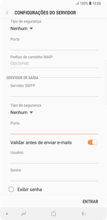 Pressione o indicador ao lado de Pressione o indicador ao lado de
