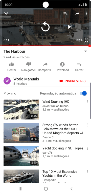 Pressione a tecla de início para finalizar e voltar à tela inicial. Pressione a tecla de início para finalizar e voltar à tela inicial.
