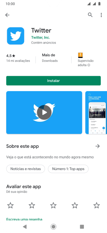 Pressione Instalar, e siga as indicações da tela para instalar o app. Pressione Instalar, e siga as indicações da tela para instalar o app.
