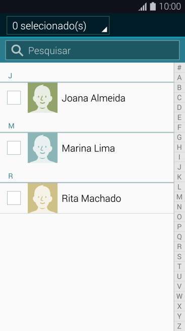 Pressione a lista suspensa acima na tela. Pressione a lista suspensa acima na tela.
