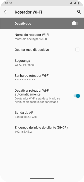 Pressione Senha do roteador Wi-Fi. Pressione Senha do roteador Wi-Fi.