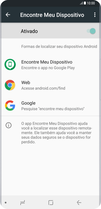 Pressione o indicador para ativar a função. Pressione o indicador para ativar a função.