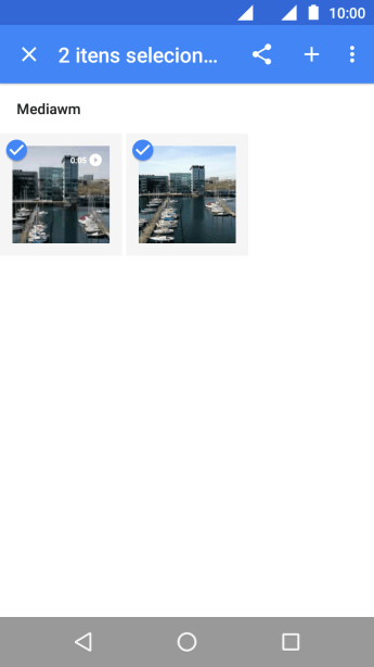 Pressione o ícone de compartilhar. Pressione o ícone de compartilhar.