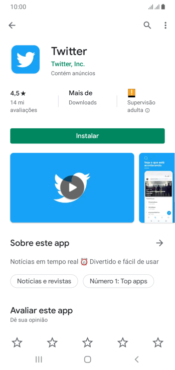Pressione Instalar, e siga as indicações da tela para instalar o app. Pressione Instalar, e siga as indicações da tela para instalar o app.