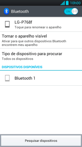 Pressione o dispositivo Bluetooth desejado, e siga as instruções da tela para conectar o dispositivo ao seu celular. Pressione o dispositivo Bluetooth desejado, e siga as instruções da tela para conectar o dispositivo ao seu celular.