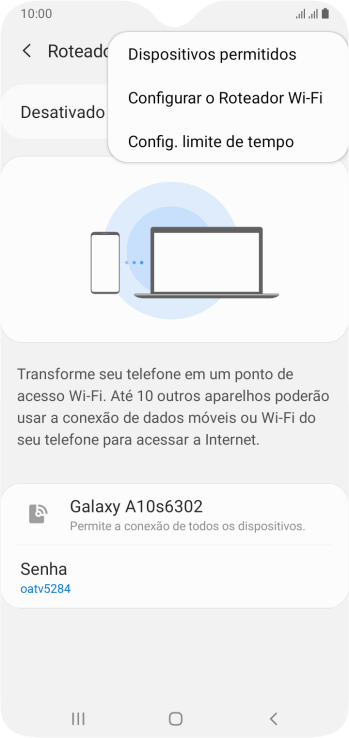 Pressione Configurar o Roteador Wi-Fi. Pressione Configurar o Roteador Wi-Fi.
