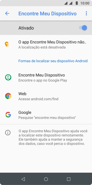 Pressione o indicador para ativar a função. Pressione o indicador para ativar a função.